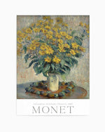 Jerusalem Artichoke Flowers 1880 by Claude Monet Art Print