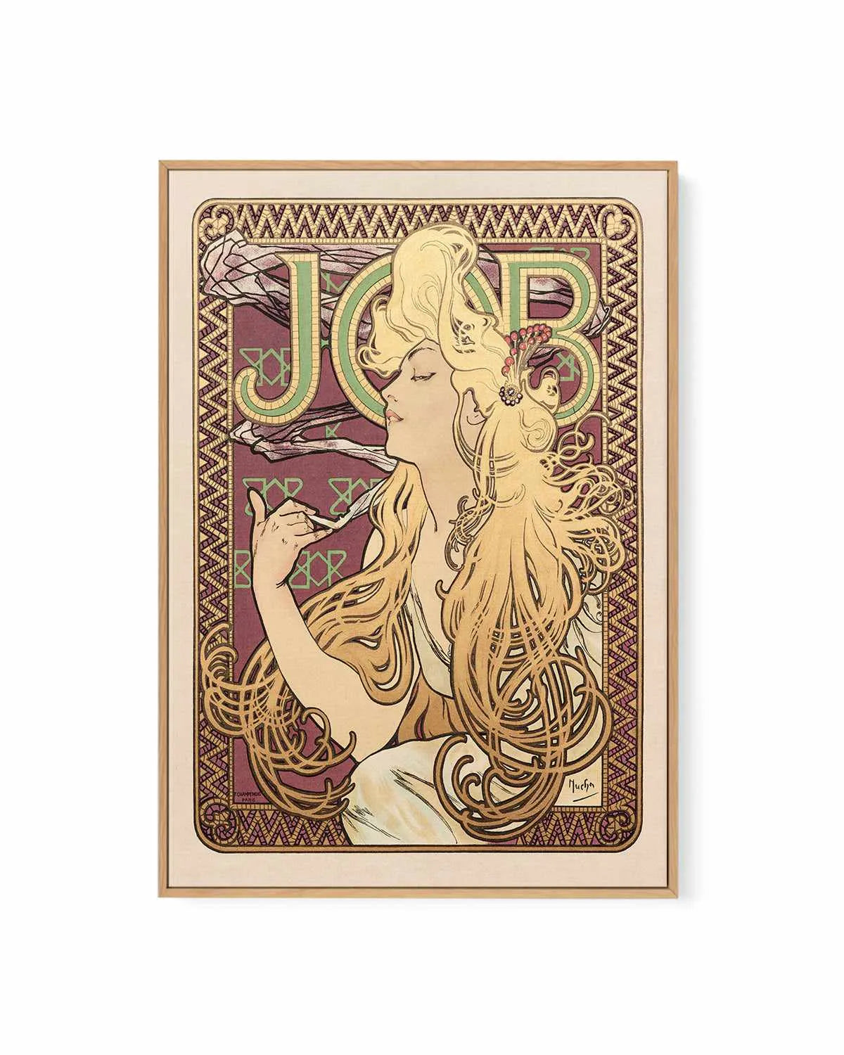 Job Vintage Poster | Framed Canvas Art Print from Olive et Oriel where you can shop wallpaper and artworks online