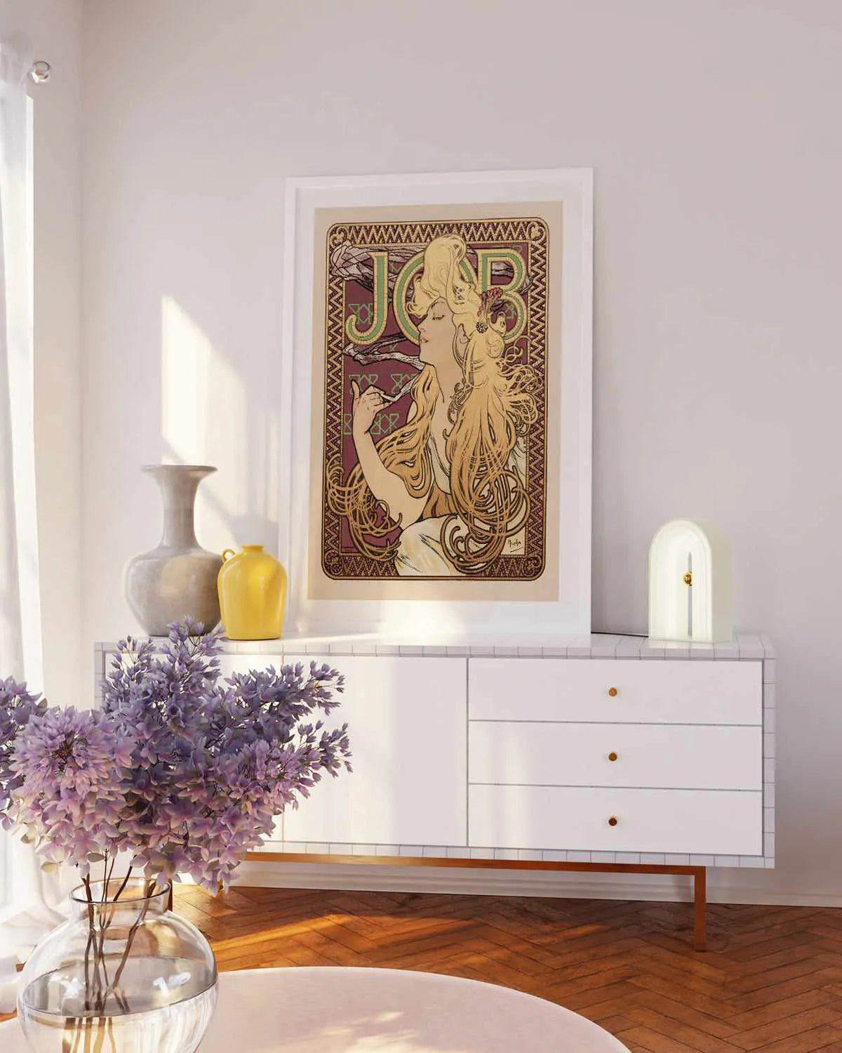 Job Vintage Poster Art Print from Olive et Oriel where you can shop wallpaper and artworks online