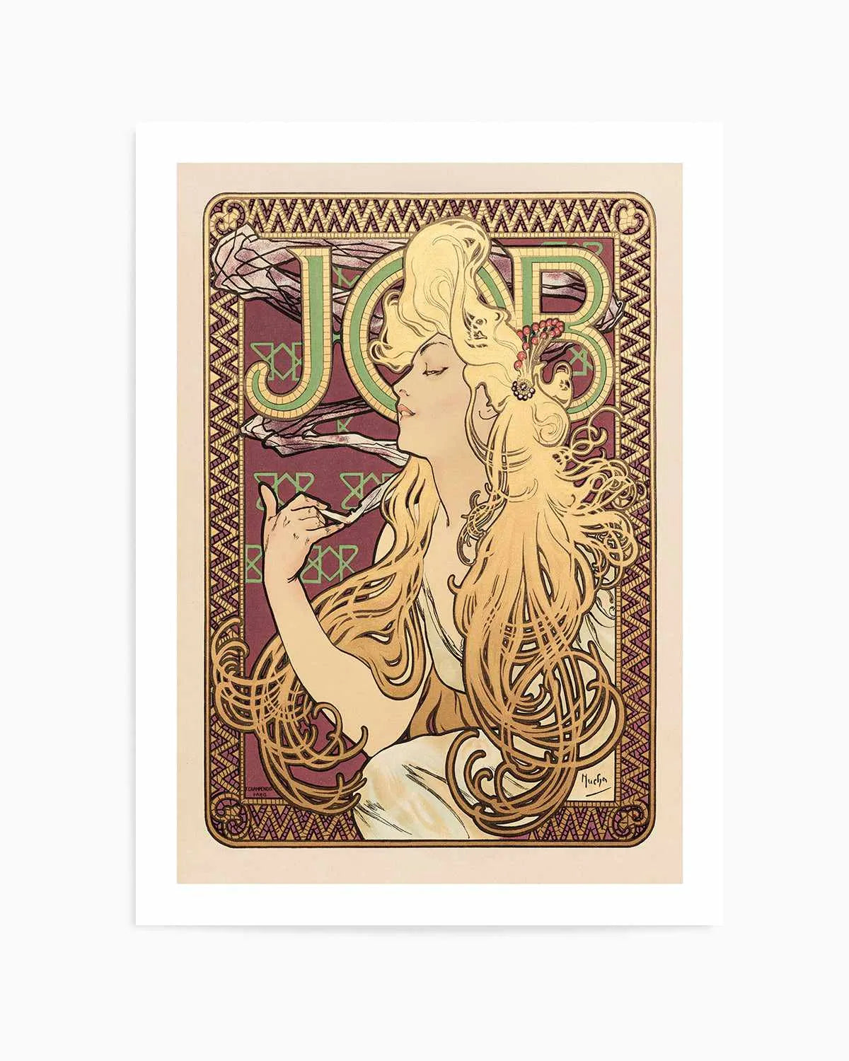 Job Vintage Poster Art Print from Olive et Oriel where you can shop wallpaper and artworks online
