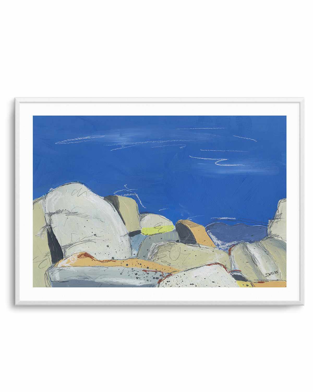 Joshua Tree Boulders by Jan Weiss Art Print