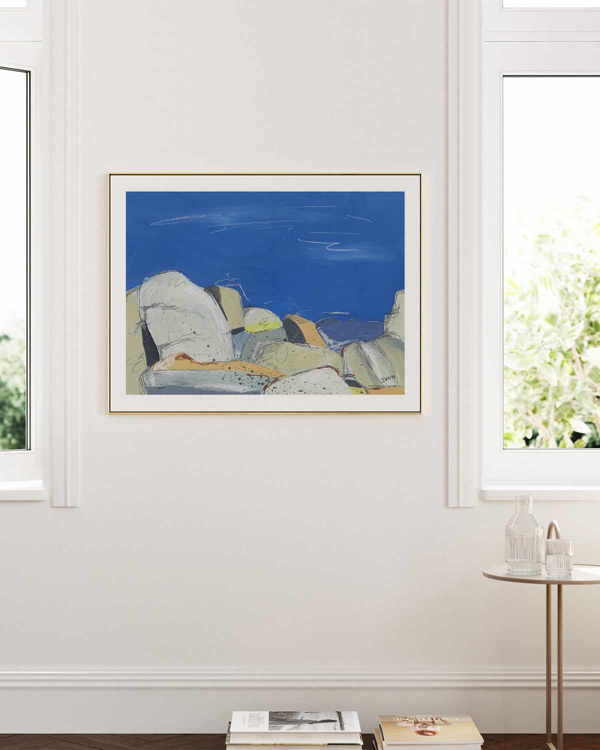 Joshua Tree Boulders by Jan Weiss Art Print