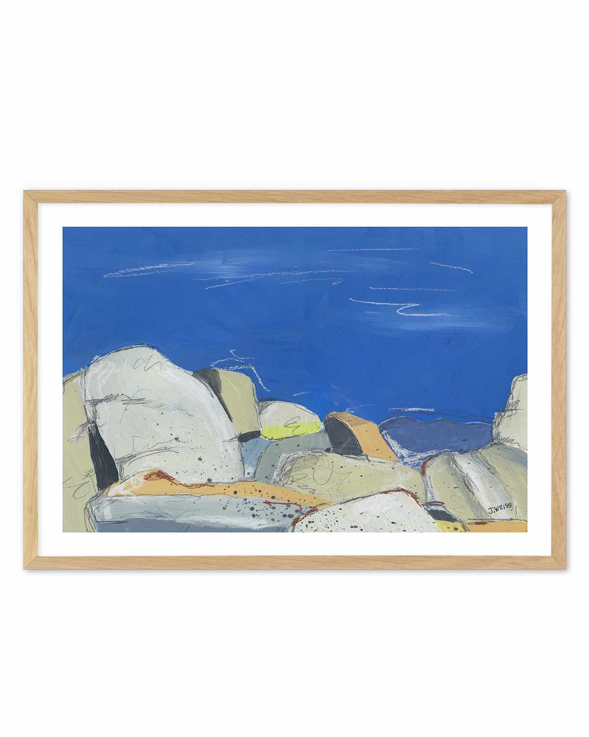 Joshua Tree Boulders by Jan Weiss Art Print