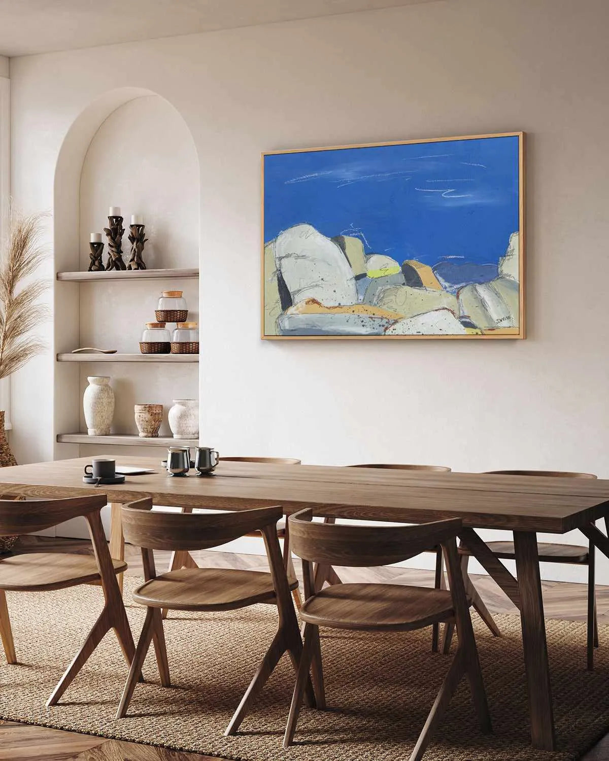 Joshua Tree Boulders by Jan Weiss | Framed Canvas Art Print from Olive et Oriel where you can shop wallpaper and artworks online