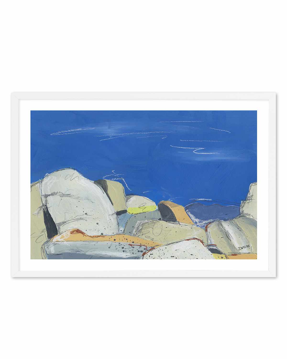 Joshua Tree Boulders by Jan Weiss Art Print