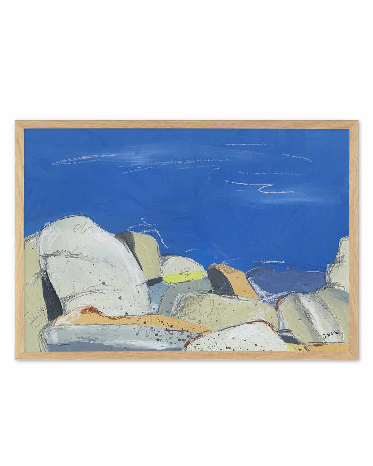 Joshua Tree Boulders by Jan Weiss Art Print