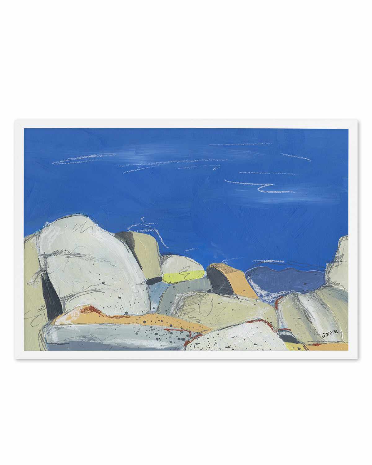 Joshua Tree Boulders by Jan Weiss Art Print