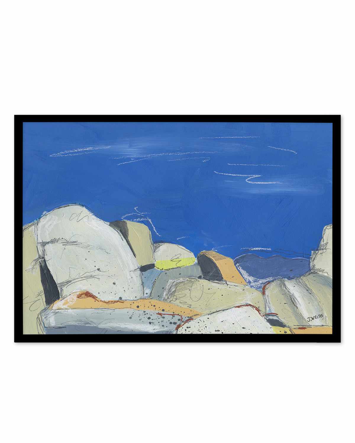 Joshua Tree Boulders by Jan Weiss Art Print