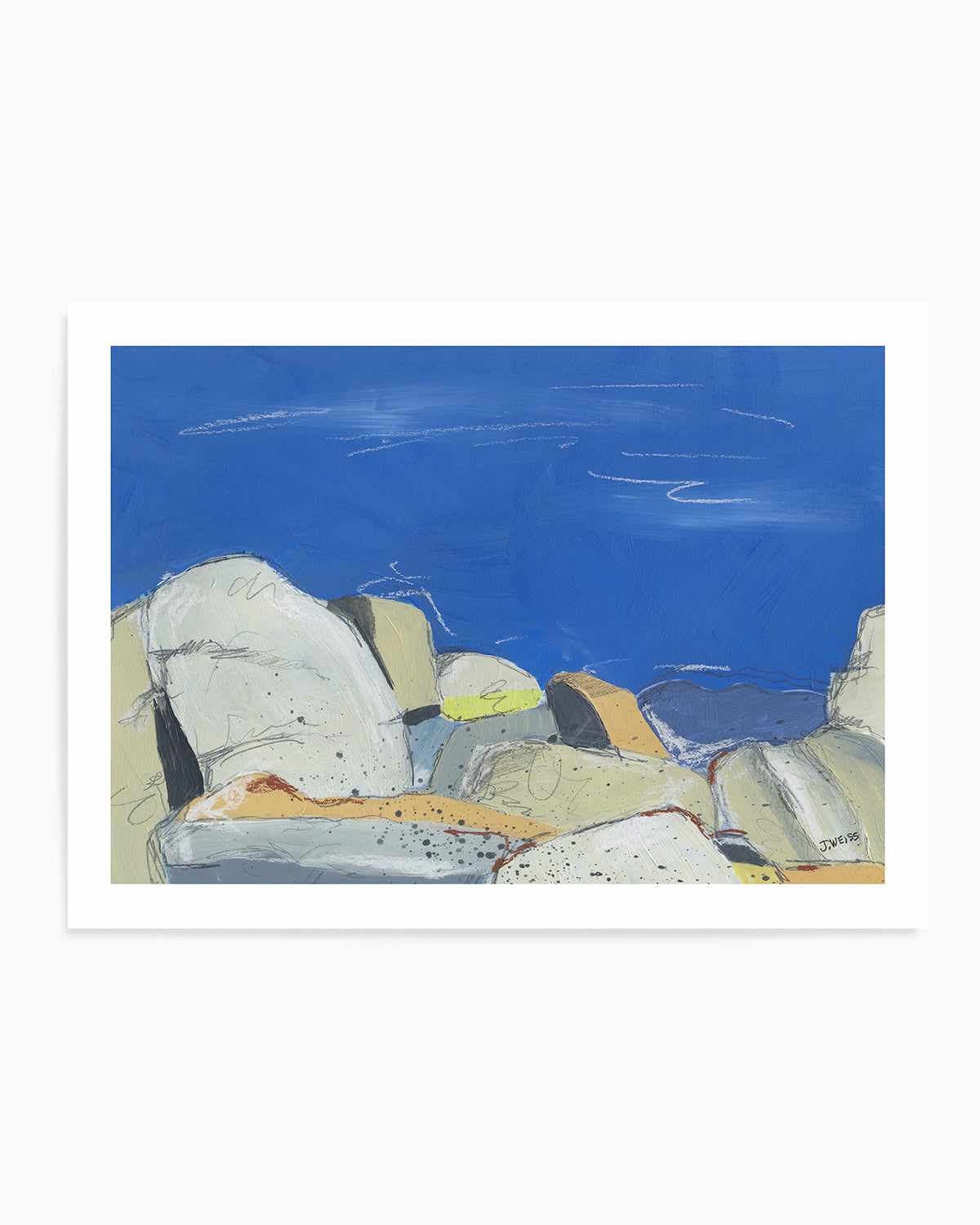 Joshua Tree Boulders by Jan Weiss Art Print