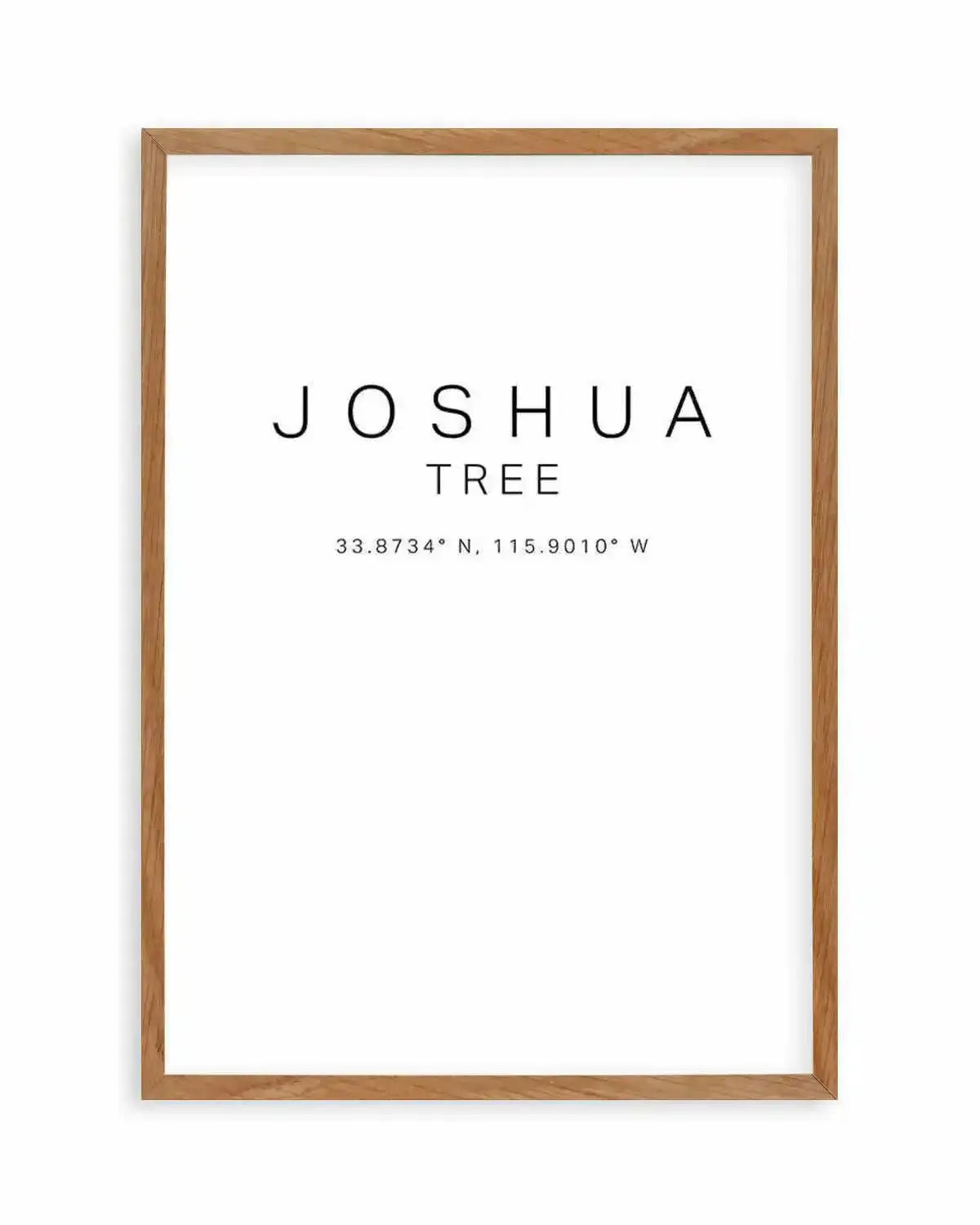 Joshua Tree Coordinates Art Print from Olive et Oriel where you can shop wallpaper and artworks online