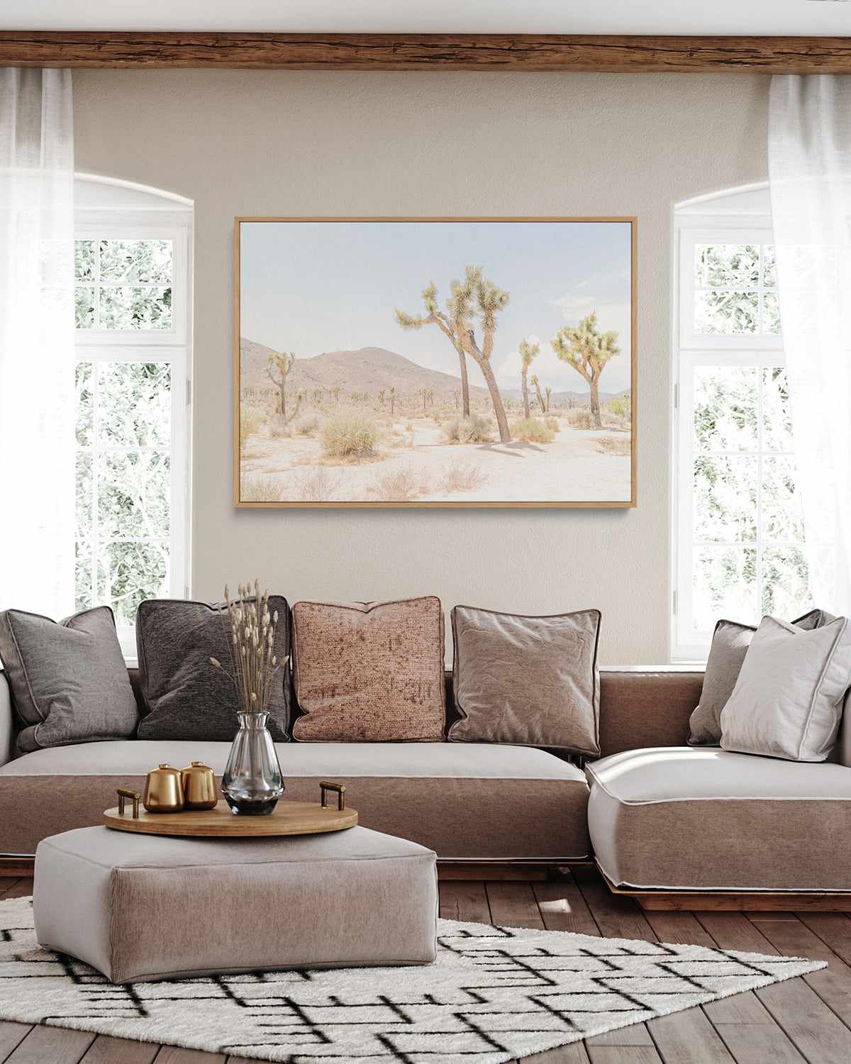 Joshua Tree Into the Desert I | Framed Canvas Art Print