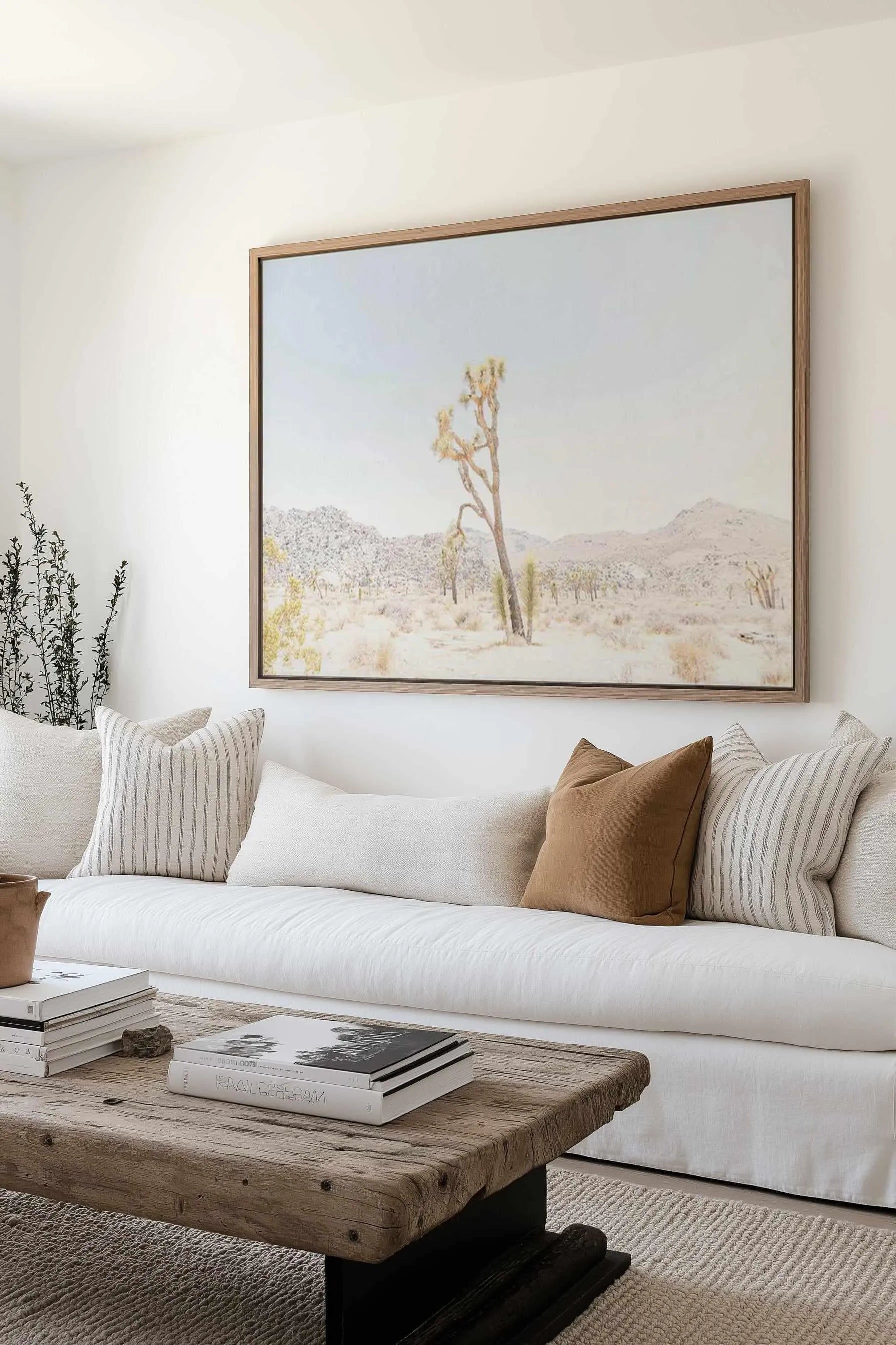 Joshua Tree Into the Desert II | Framed Canvas Art Print from Olive et Oriel where you can shop wallpaper and artworks online