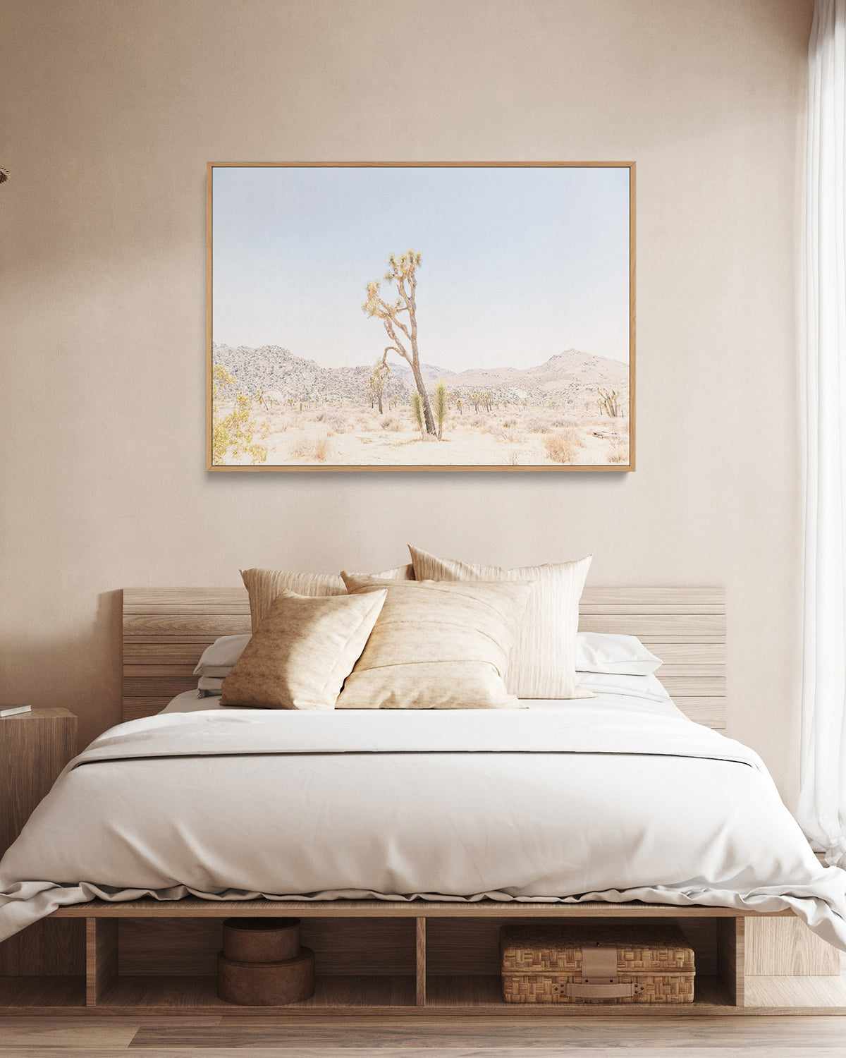 Joshua Tree Into the Desert II | Framed Canvas Art Print