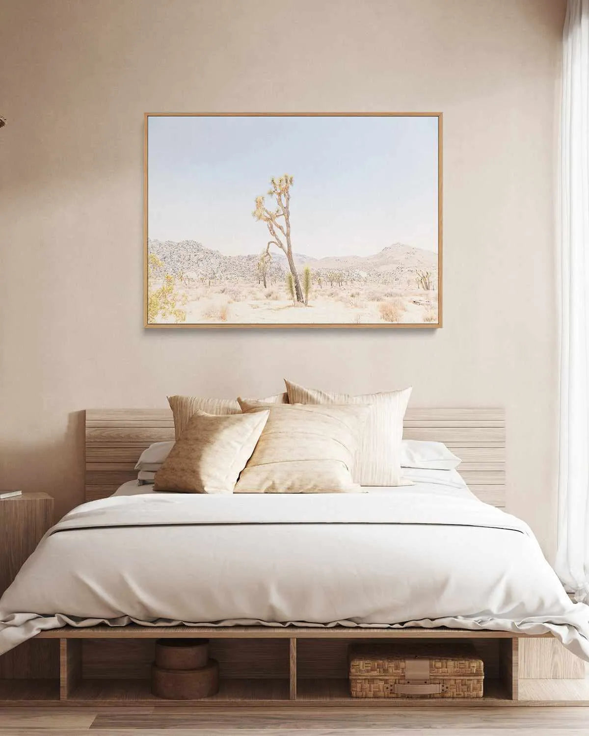 Joshua Tree Into the Desert II | Framed Canvas Art Print from Olive et Oriel where you can shop wallpaper and artworks online