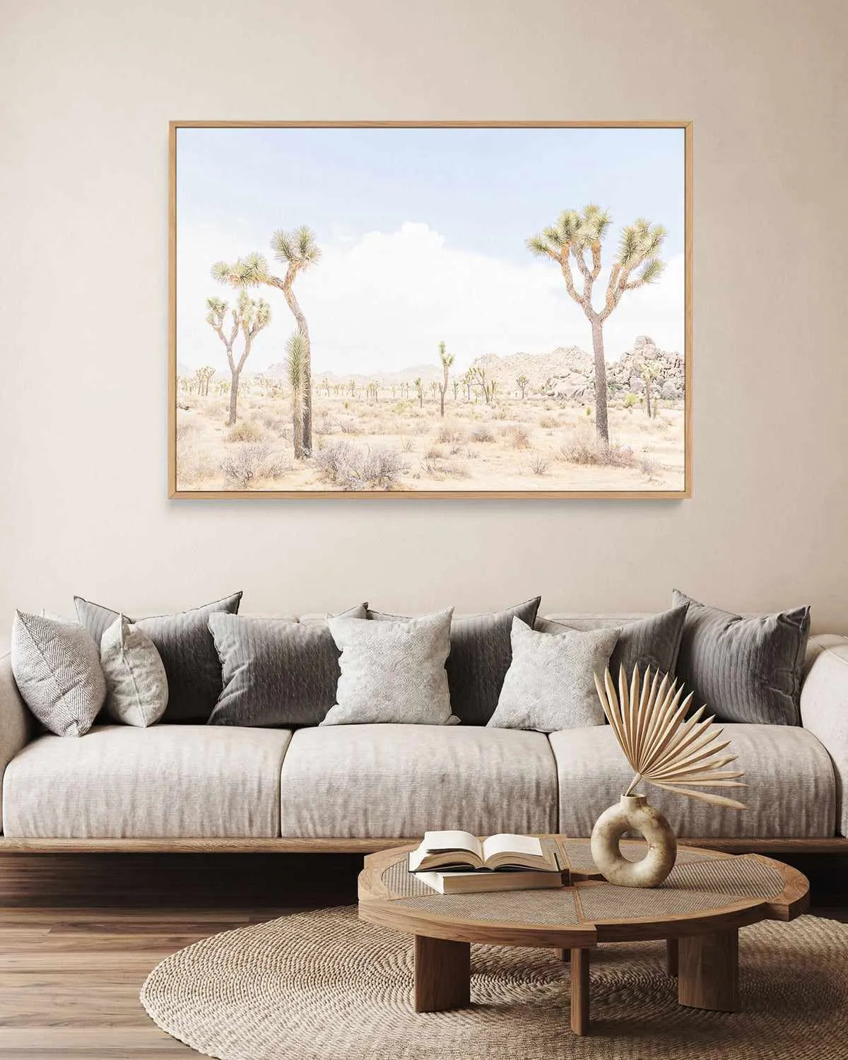 Joshua Tree Into the Desert III | Framed Canvas Art Print from Olive et Oriel where you can shop wallpaper and artworks online