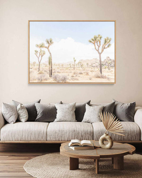 Joshua Tree Into the Desert III | Framed Canvas Art Print