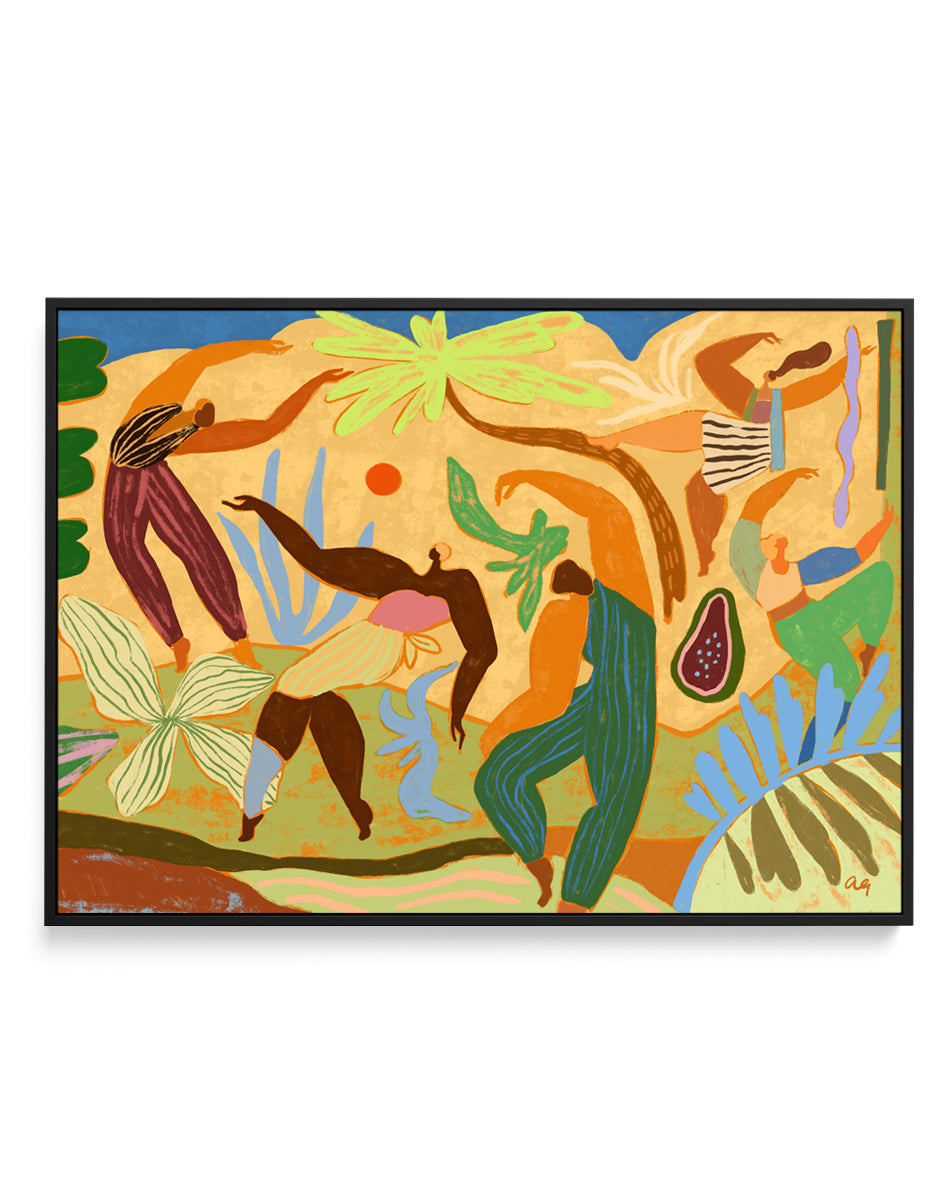 Joy In Motion by Arty Guava | Framed Canvas Art Print