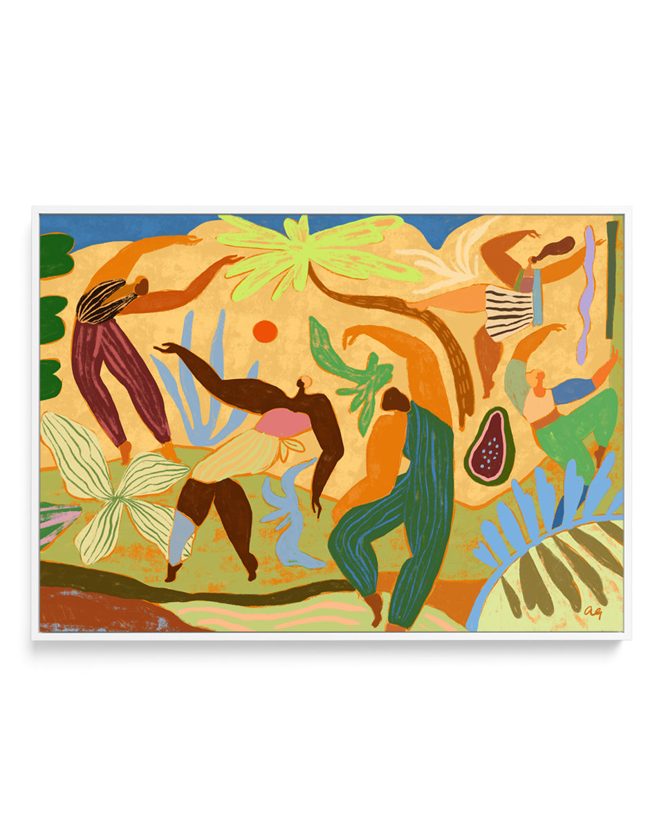 Joy In Motion by Arty Guava | Framed Canvas Art Print