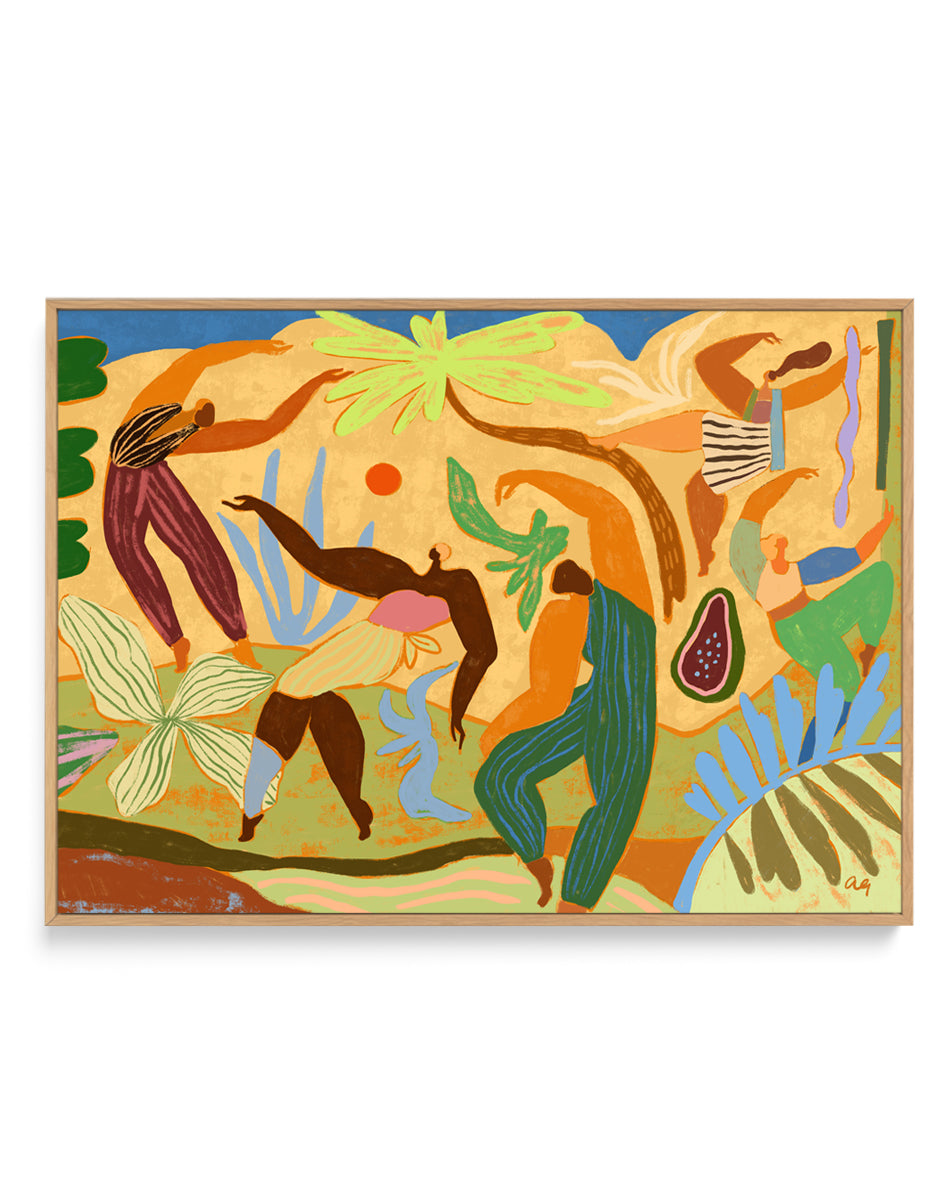 Joy In Motion by Arty Guava | Framed Canvas Art Print