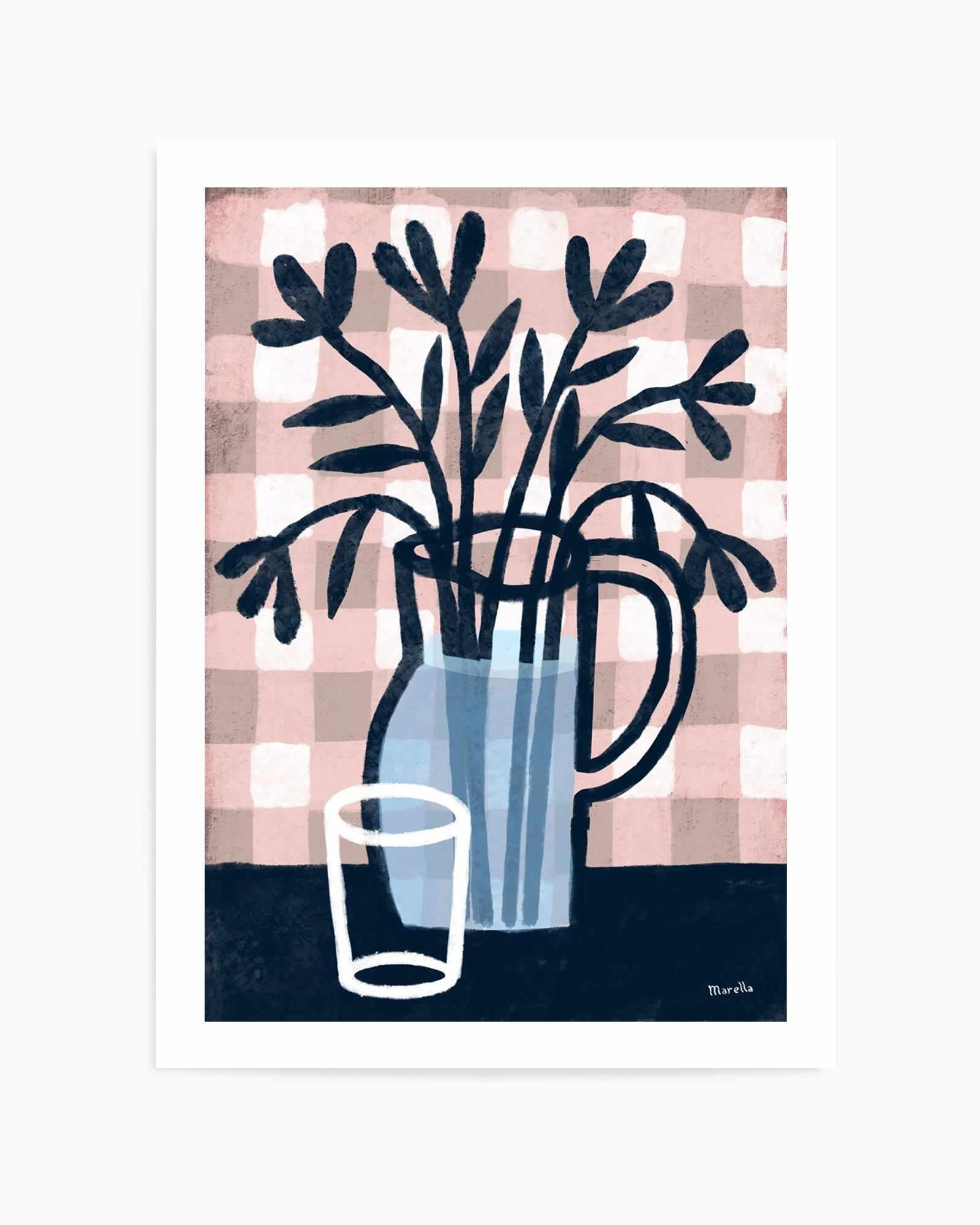 Jug and Glass by Marco Marella | Art Print from Olive et Oriel where you can shop wallpaper and artworks online