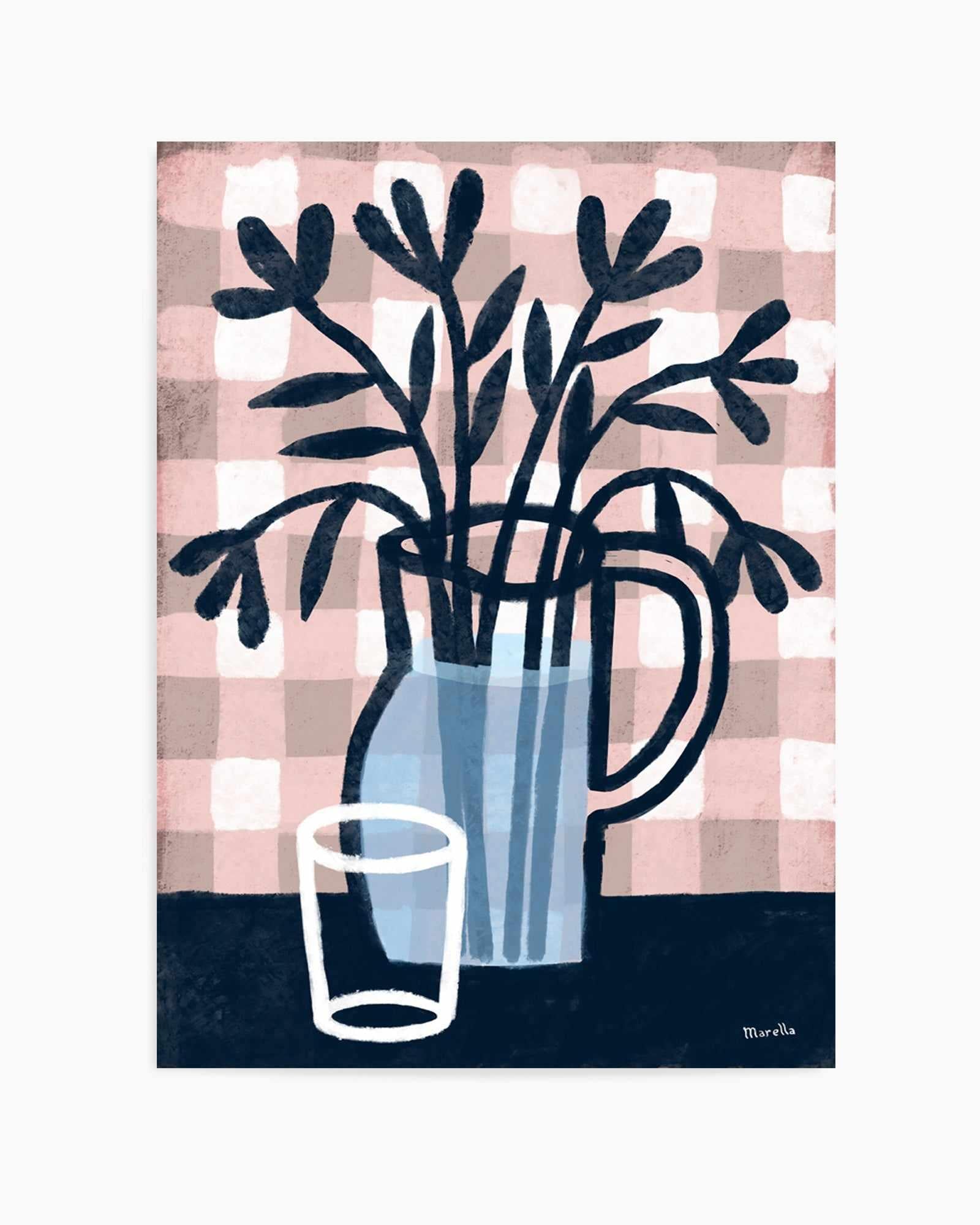 Jug and Glass by Marco Marella | Art Print from Olive et Oriel where you can shop wallpaper and artworks online