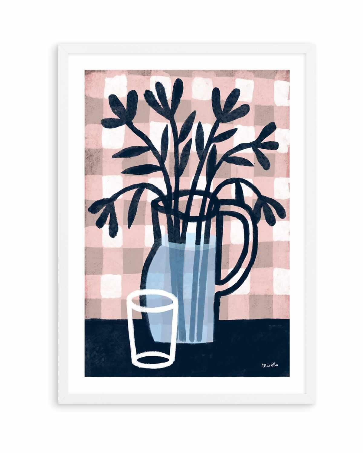 Jug and Glass by Marco Marella | Art Print from Olive et Oriel where you can shop wallpaper and artworks online