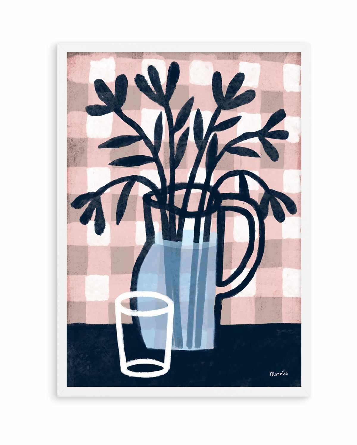 Jug and Glass by Marco Marella | Art Print from Olive et Oriel where you can shop wallpaper and artworks online