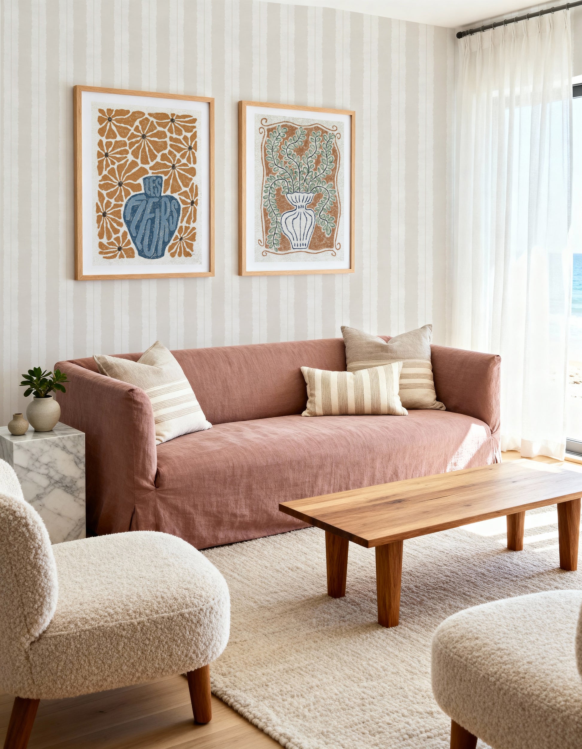 Les Fleurs l by Julie Celina | Art Print from Olive et Oriel where you can shop wallpaper and artworks online