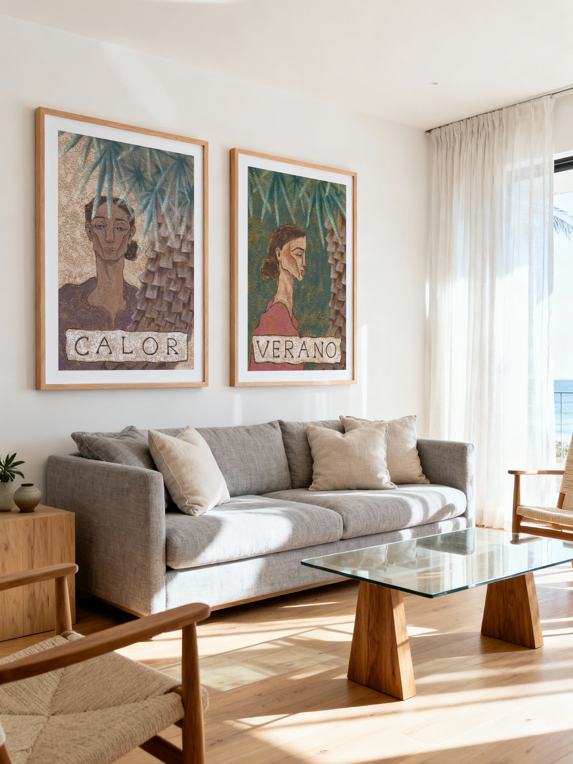 Calor by Julie Celina | Art Print from Olive et Oriel where you can shop wallpaper and artworks online