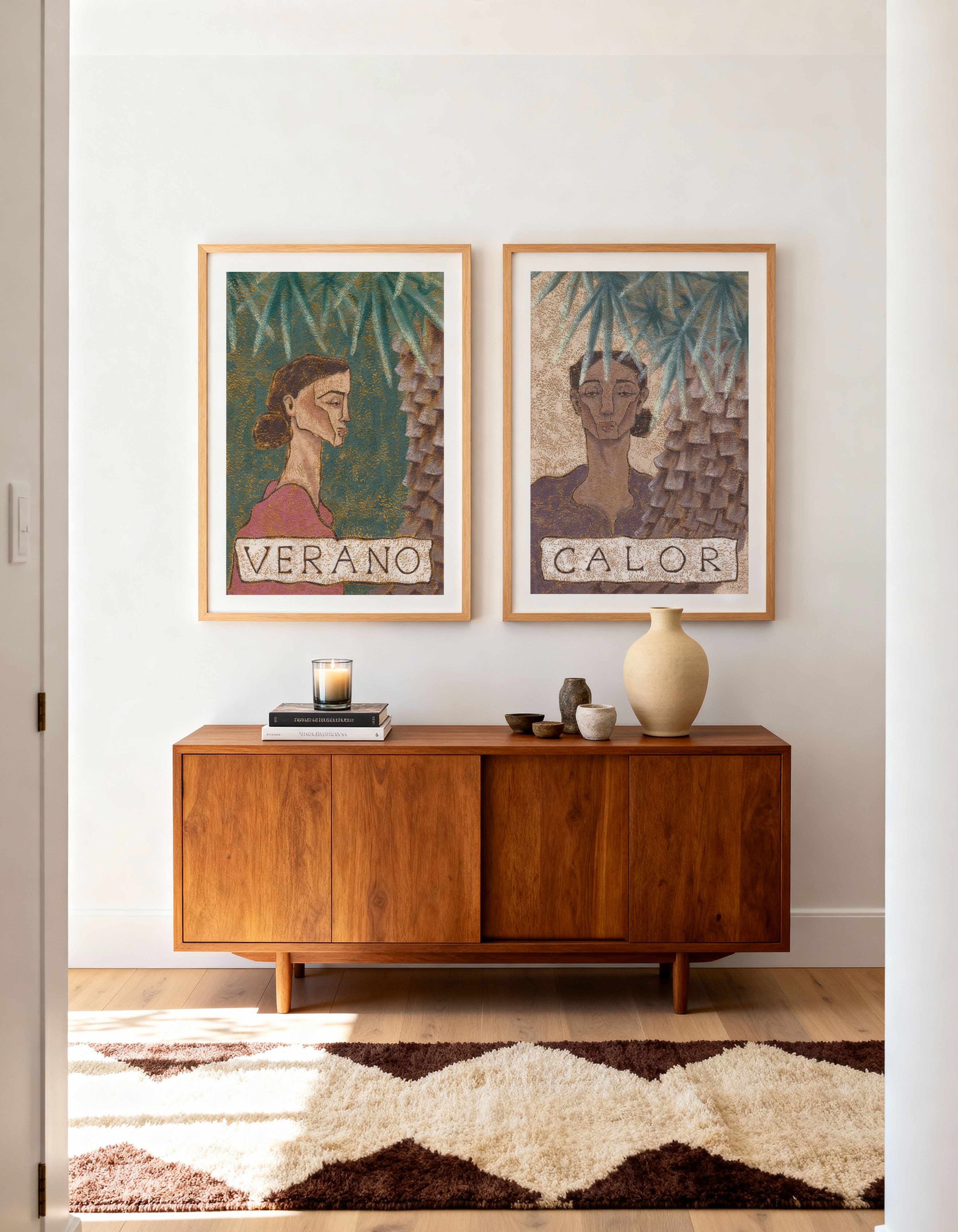 Calor by Julie Celina | Art Print from Olive et Oriel where you can shop wallpaper and artworks online