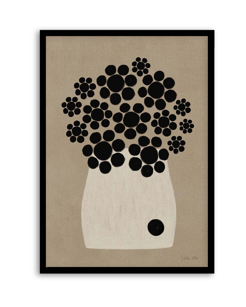 Primroses Black By  Julita Elbe | Art Print