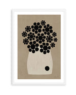Primroses Black By  Julita Elbe | Art Print