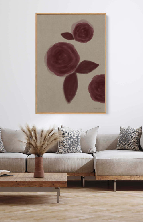 Roses No.02 by Julita Elbe | Framed Canvas Art Print
