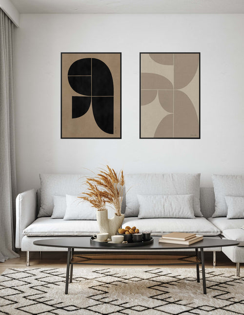 Rounded No.01 by Julita Elbe | Framed Canvas Art Print