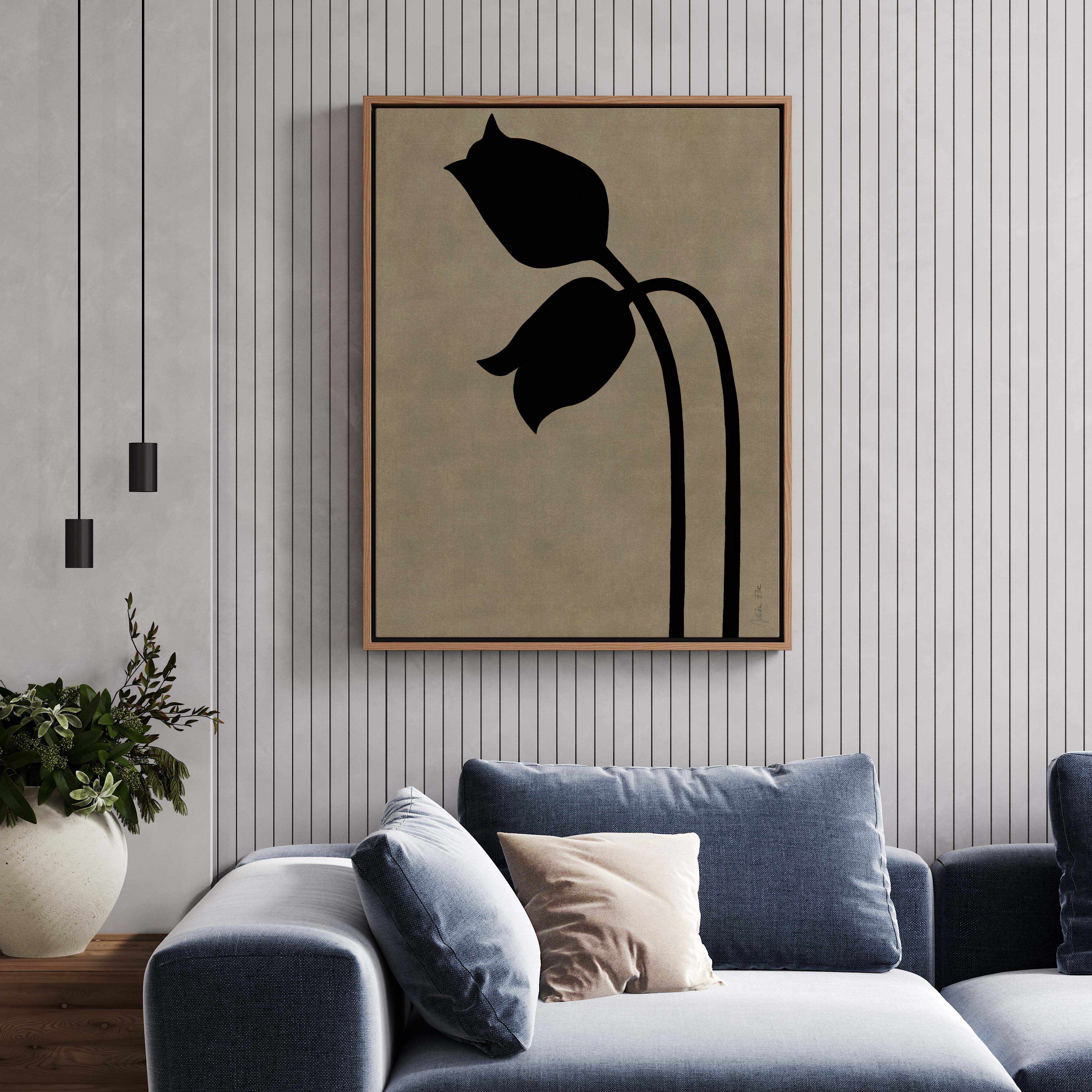 Tulips by  Julita Elbe | Framed Canvas Art Print