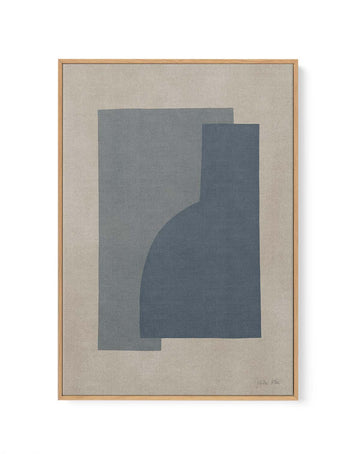 Vase blue by Julita Elbe | Framed Canvas Art Print from Olive et Oriel where you can shop wallpaper and artworks online