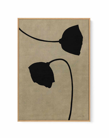 Dark Poppies by Julita Elbe | Framed Canvas Art Print from Olive et Oriel where you can shop wallpaper and artworks online