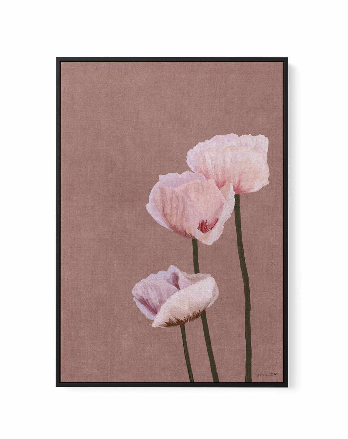 Poppies by Julita Elbe | Framed Canvas Art Print