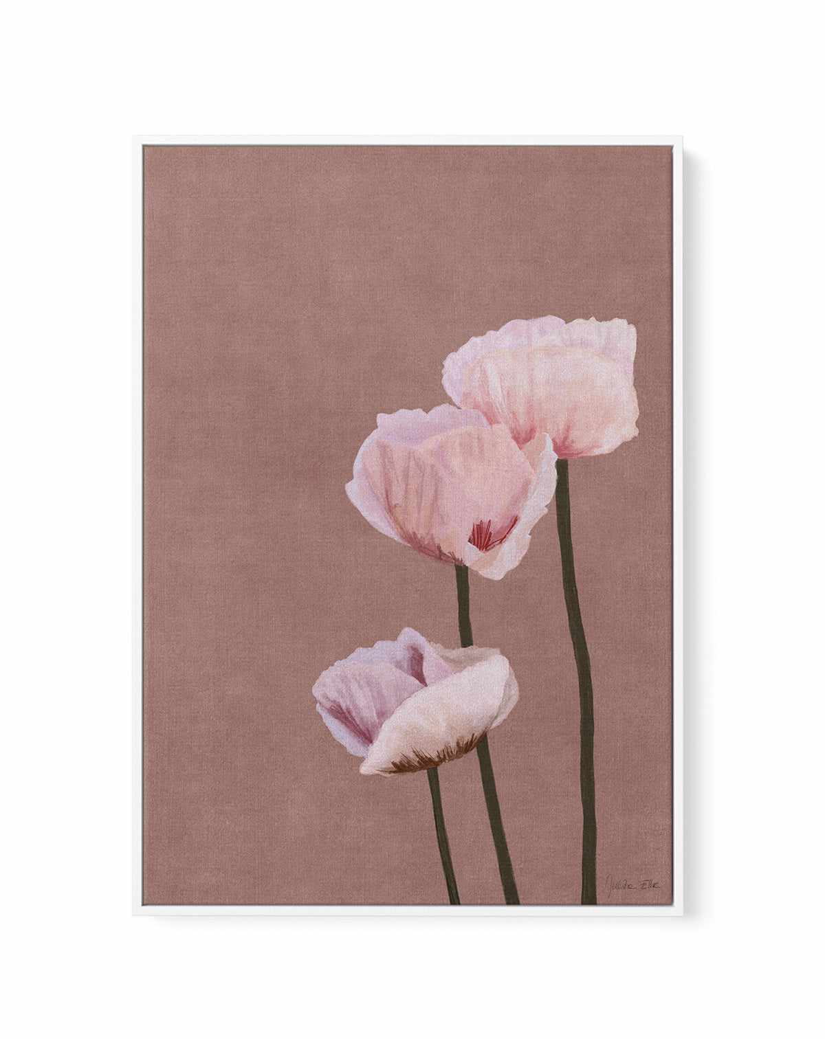 Poppies by Julita Elbe | Framed Canvas Art Print