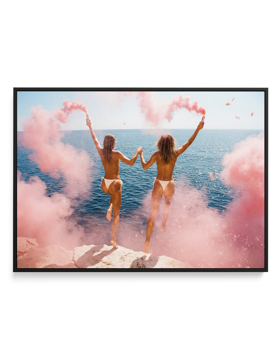 Jump | Framed Canvas Art Print