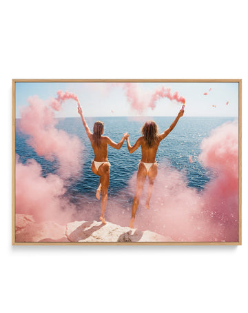 Jump | Framed Canvas Wall Art