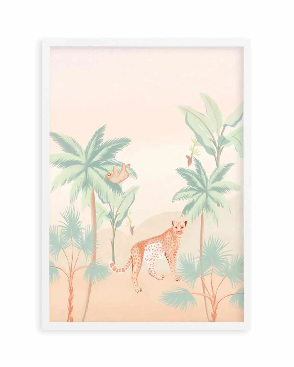 Jungle Cheetah Art Print from Olive et Oriel where you can shop wallpaper and artworks online