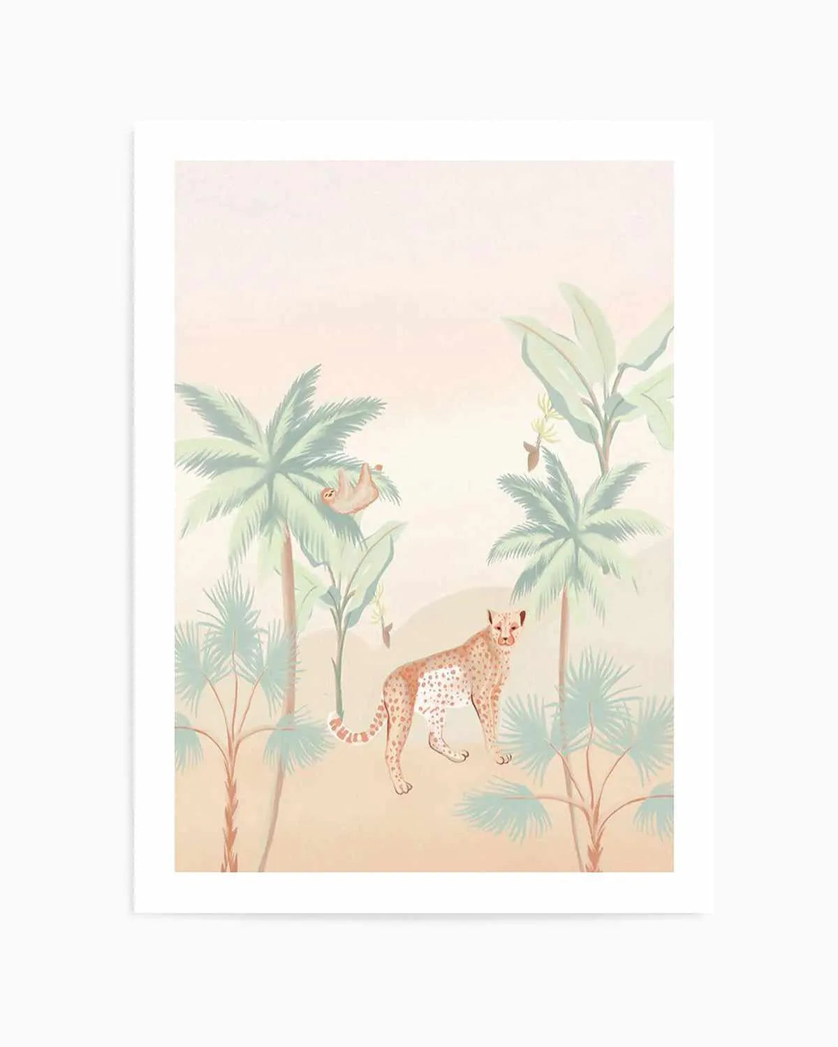 Jungle Cheetah Art Print from Olive et Oriel where you can shop wallpaper and artworks online
