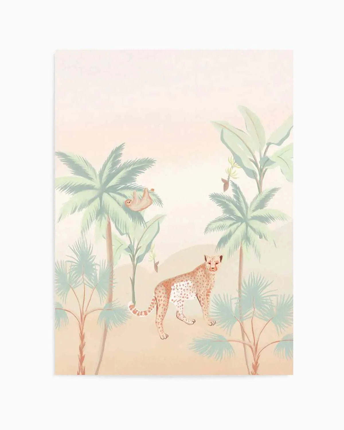 Jungle Cheetah Art Print from Olive et Oriel where you can shop wallpaper and artworks online