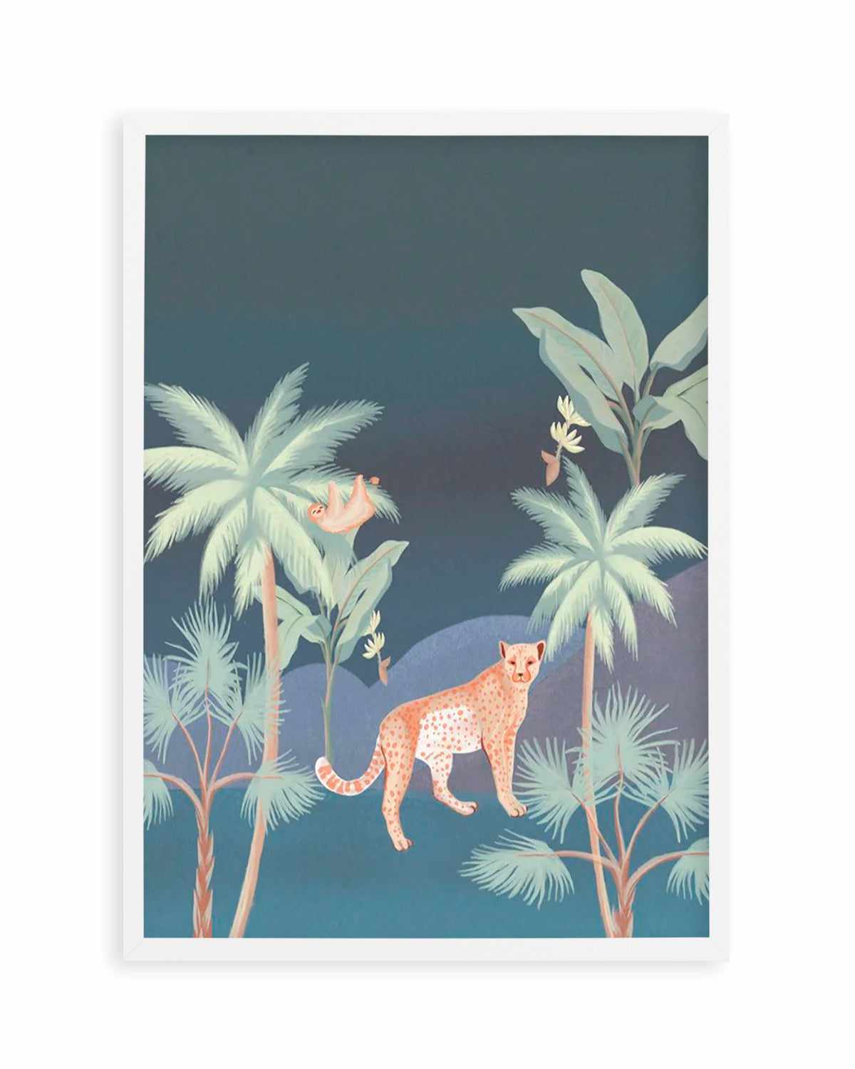 Jungle Cheetah in Midnight Art Print