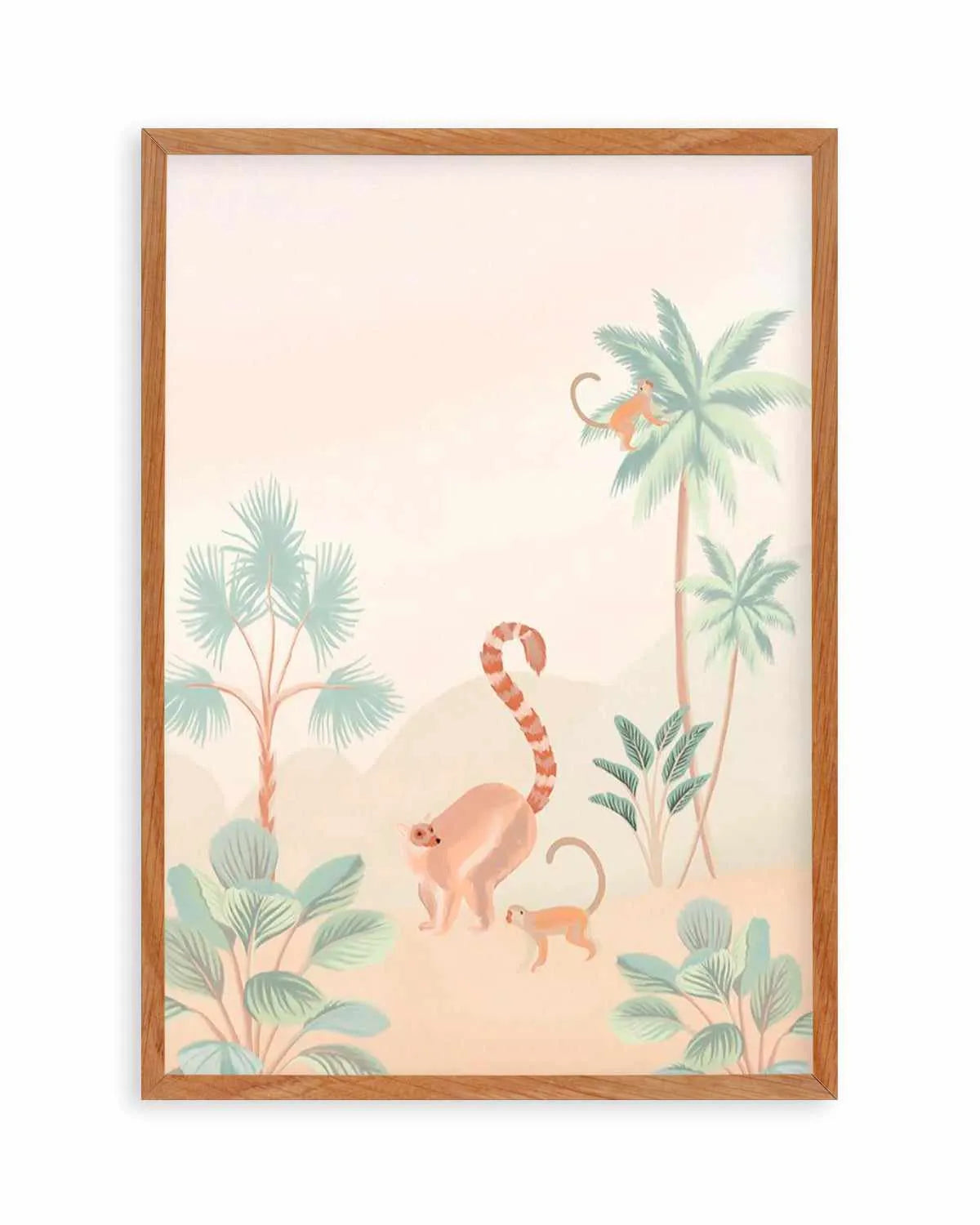 Jungle Monkeys Art Print from Olive et Oriel where you can shop wallpaper and artworks online