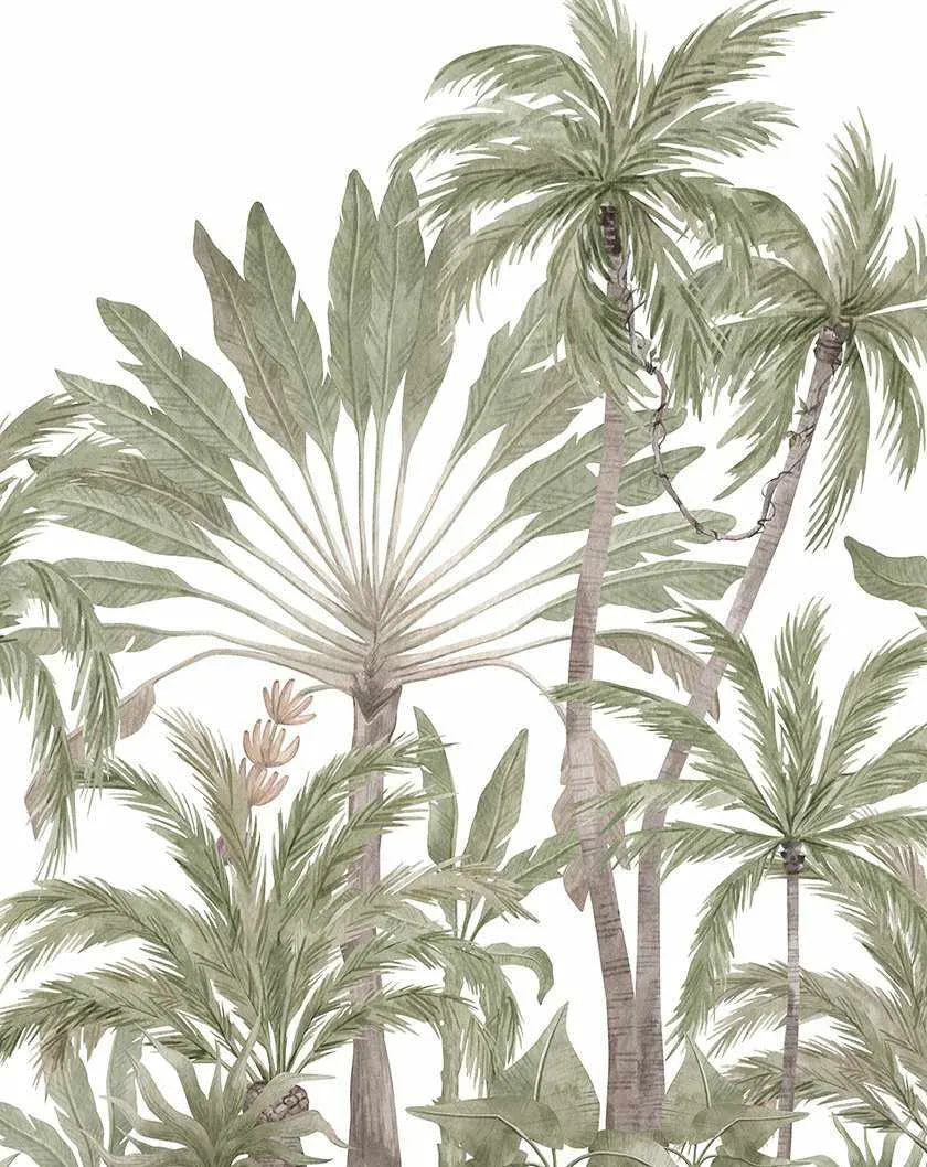 Jungle Palms Wallpaper Mural-Wallpaper-Buy Kids Removable Wallpaper Online Our Custom Made Children‚àö¬¢‚Äö√á¬®‚Äö√ë¬¢s Wallpapers Are A Fun Way To Decorate And Enhance Boys Bedroom Decor And Girls Bedrooms They Are An Amazing Addition To Your Kids Bedroom Walls Our Collection of Kids Wallpaper Is Sure To Transform Your Kids Rooms Interior Style From Pink Wallpaper To Dinosaur Wallpaper Even Marble Wallpapers For Teen Boys Shop Peel And Stick Wallpaper Online Today With Olive et Oriel
