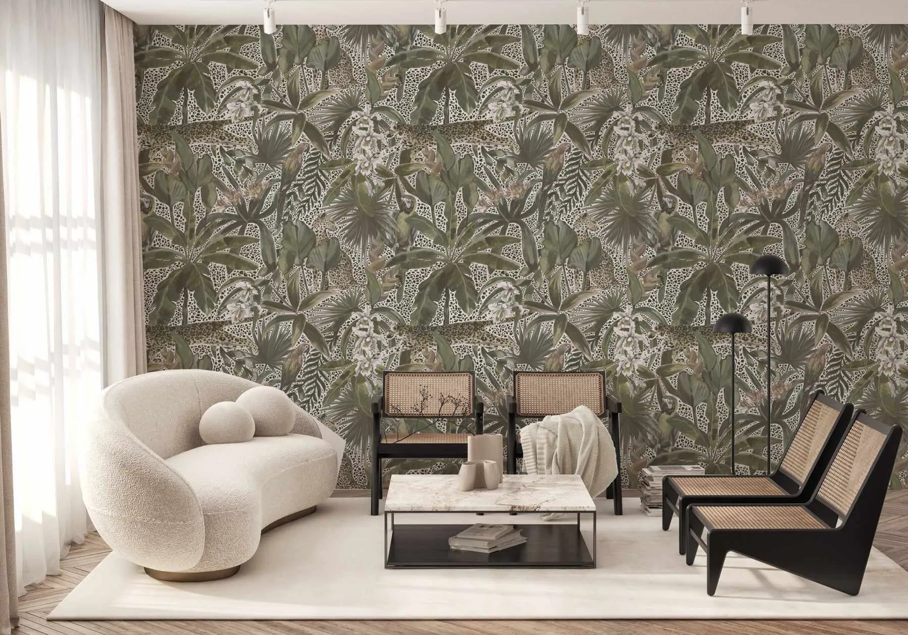 Jungle Spots Wallpaper from Olive et Oriel where you can shop wallpaper and artworks online