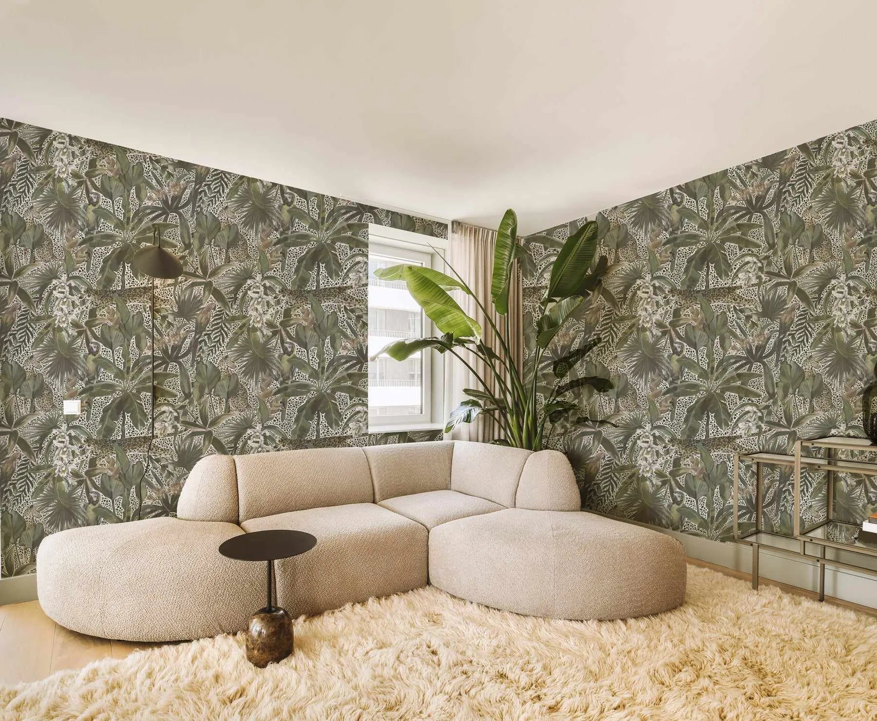 Jungle Spots Wallpaper from Olive et Oriel where you can shop wallpaper and artworks online