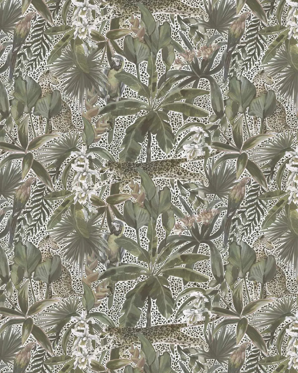 Jungle Spots Wallpaper from Olive et Oriel where you can shop wallpaper and artworks online